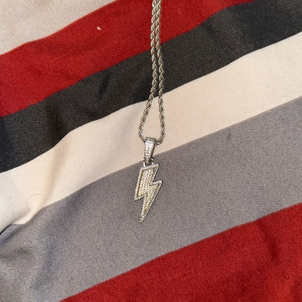 18K Gold Plated Lightning Pendant